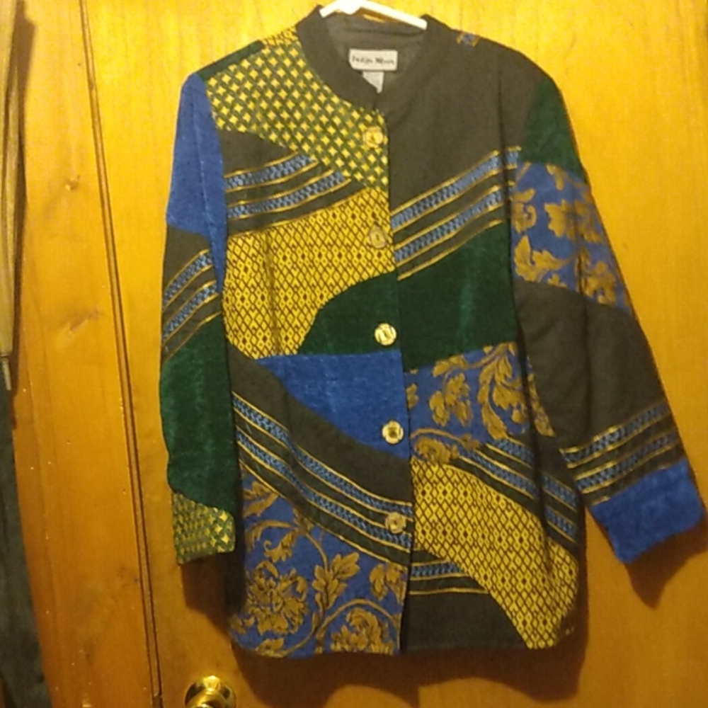 Indigo Moon Vintage Medium Size Patchwork Artsy N… - image 8